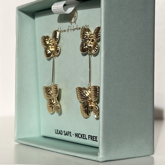 House of Harlow 1960 Butterfly Drop Earrings - Picture 5 of 6